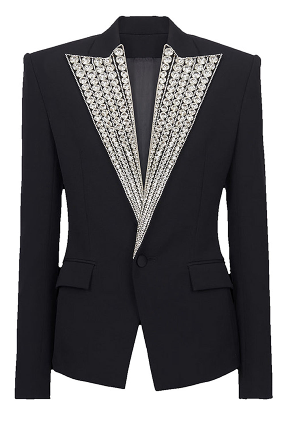 Sparkly Black Prom Women Blazer With Beading