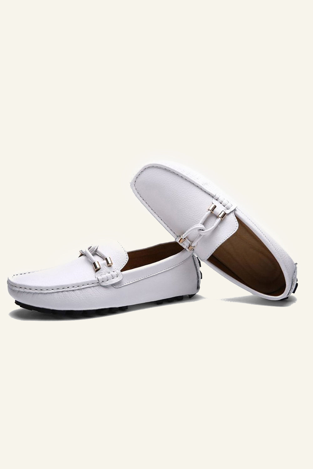 White Slip-on Men's Casual Shoes