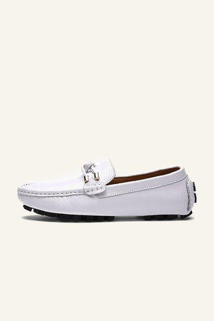 White Slip-on Men's Casual Shoes