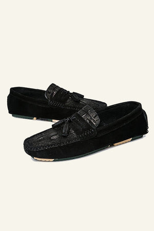 Black Slip On Men's Casual Shoes