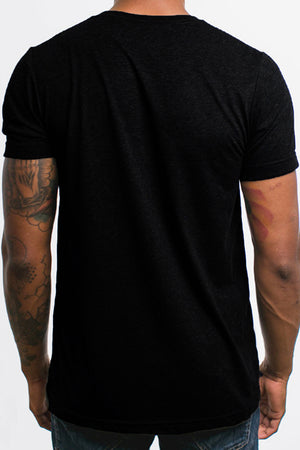 Black Golf Printed Short Sleeves Casual T-Shirt